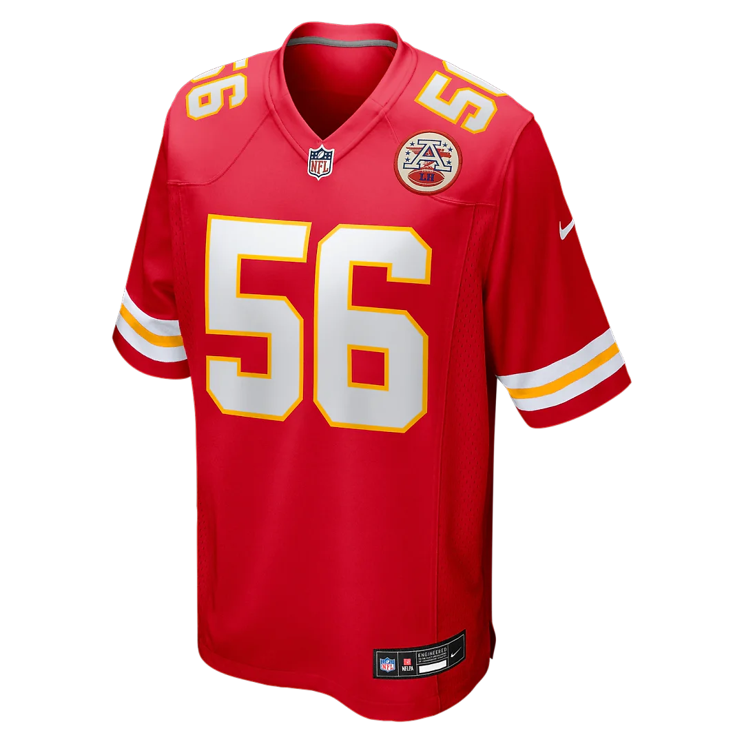 Zennovawear George Karlaftis Kansas City Chiefs Player Game Jersey - Red