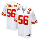 Zennovawear George Karlaftis Kansas City Chiefs Away Game Player Jersey - White