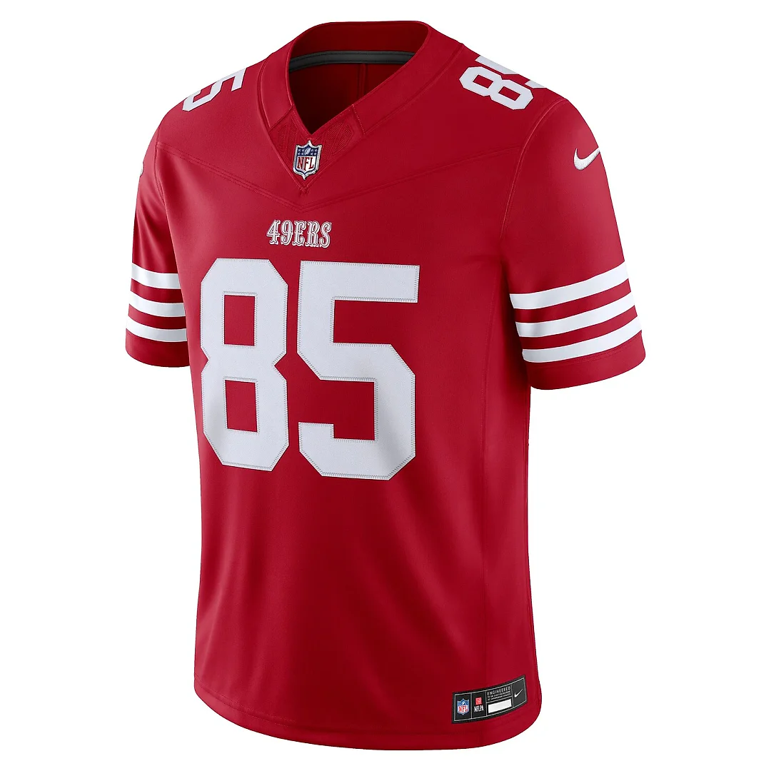 Zennovawear George Kittle San Francisco 49ers Team Vapor FUSE. Stitched Limited Jersey - Scarlet