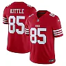 Zennovawear George Kittle San Francisco 49ers Team Vapor FUSE. Stitched Limited Jersey - Scarlet