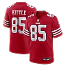 Zennovawear George Kittle San Francisco 49ers Player Game Jersey - Scarlet