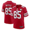 Zennovawear George Kittle San Francisco 49ers 80th Anniversary Game Jersey - Scarlet