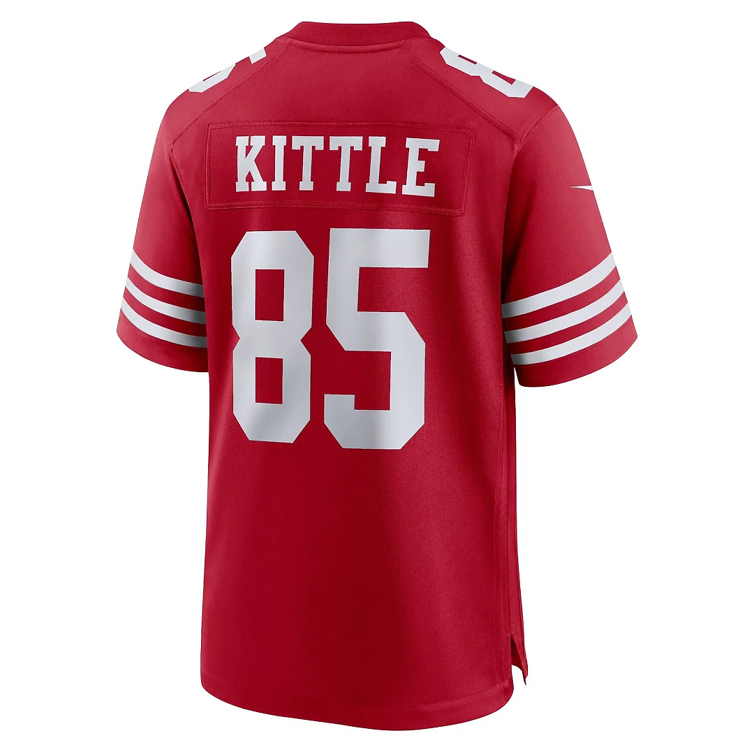 Zennovawear George Kittle San Francisco 49ers Player Game Jersey - Scarlet
