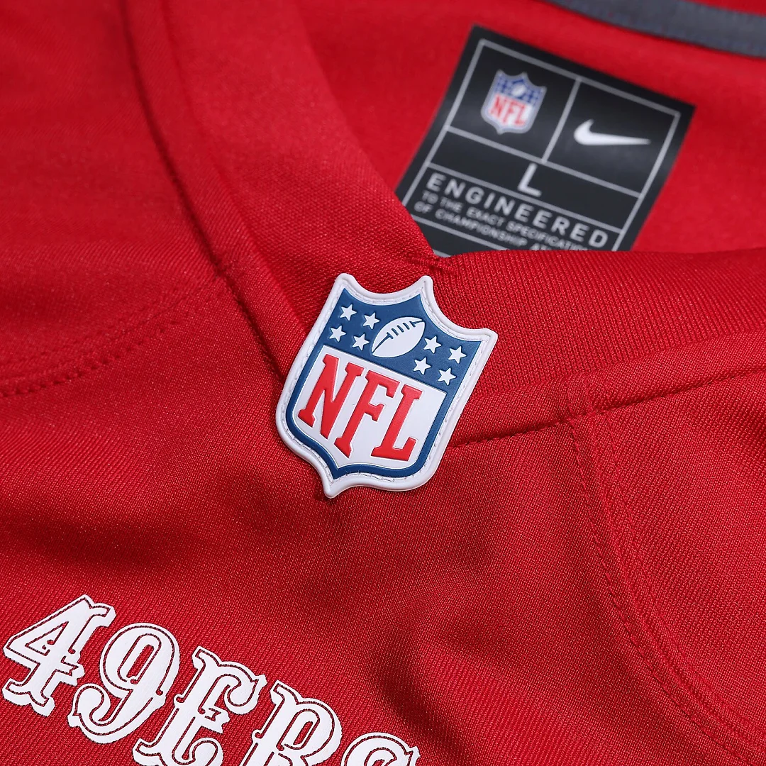 Zennovawear George Kittle San Francisco 49ers Player Game Jersey - Scarlet