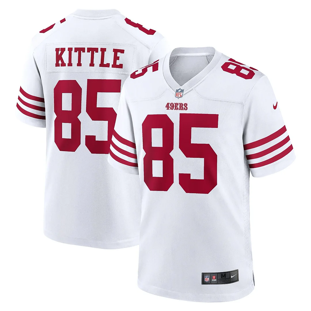 Zennovawear George Kittle San Francisco 49ers Player Game Jersey - White