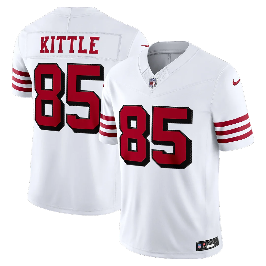 Zennovawear George Kittle San Francisco 49ers Alternate Vapor FUSE. Stitched Limited Jersey - White