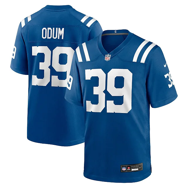 Zennovawear George Odum Indianapolis Colts Team Game Jersey - Royal