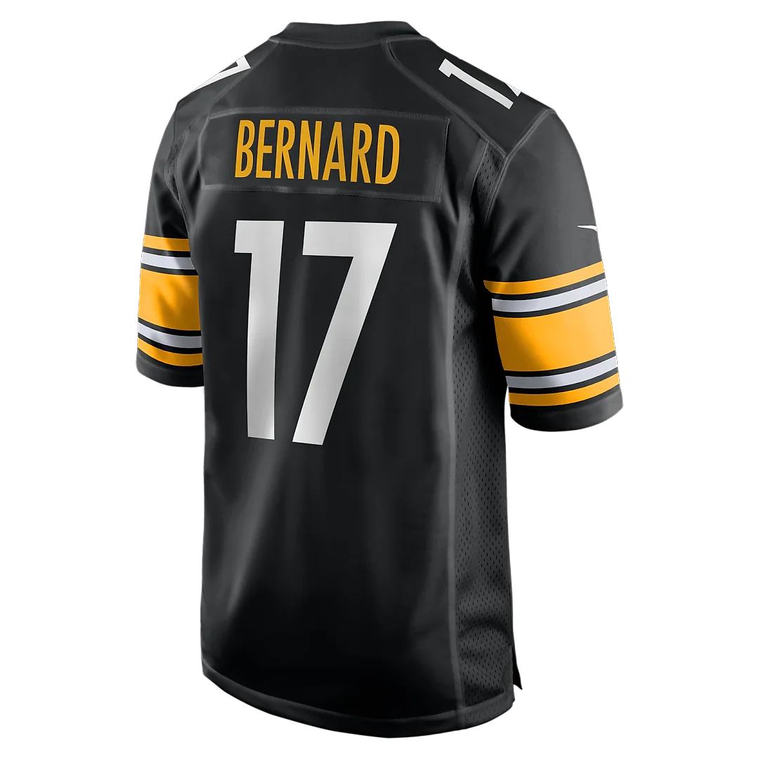 Zennovawear Germie Bernard Pittsburgh Steelers Game Jersey - Black