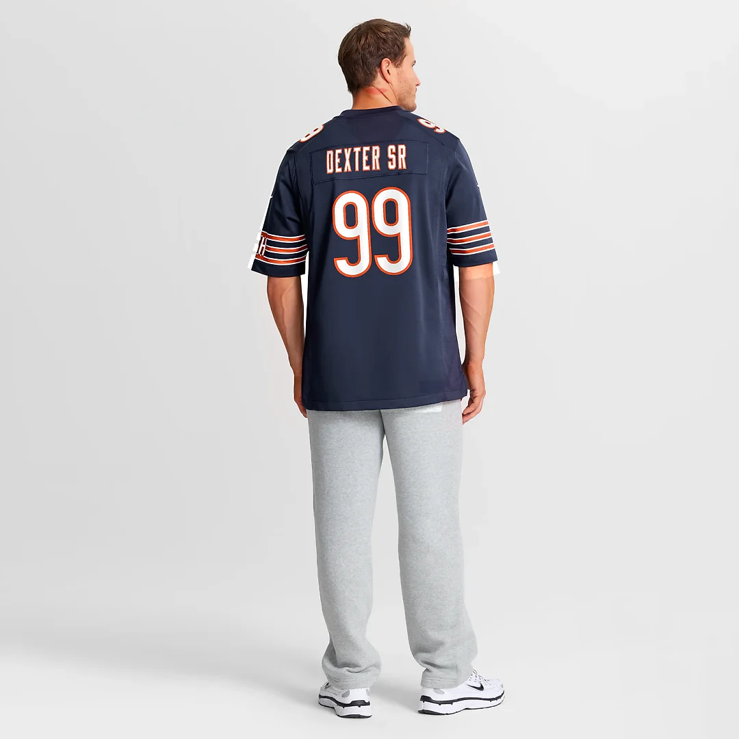 Zennovawear Gervon Dexter Sr. Chicago Bears Game Jersey - Navy