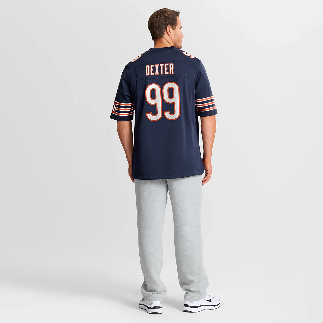 Zennovawear Gervon Dexter Sr Chicago Bears Team Game Jersey - Navy