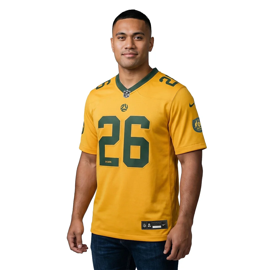 Zennovawear Australia National Team x NFL Game Jersey - Gold