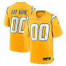 Zennovawear Los Angeles Chargers Alternate Charger Power Game Custom Jersey - Gold