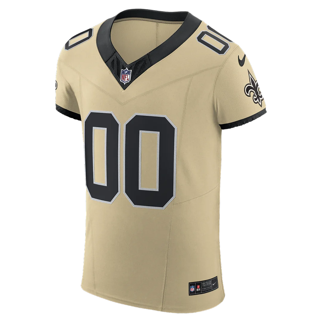 Zennovawear New Orleans Saints Alternate Vapor FUSE. Elite Custom Jersey - Gold