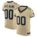 Zennovawear New Orleans Saints Alternate Vapor FUSE. Elite Custom Jersey - Gold