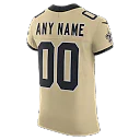Zennovawear New Orleans Saints Alternate Vapor FUSE. Elite Custom Jersey - Gold