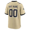 Zennovawear New Orleans Saints Gameday Golds Alternate Custom Game Jersey - Gold
