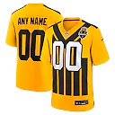Zennovawear Pittsburgh Steelers Alternate 1933 Throwback Game Custom Jersey - Gold