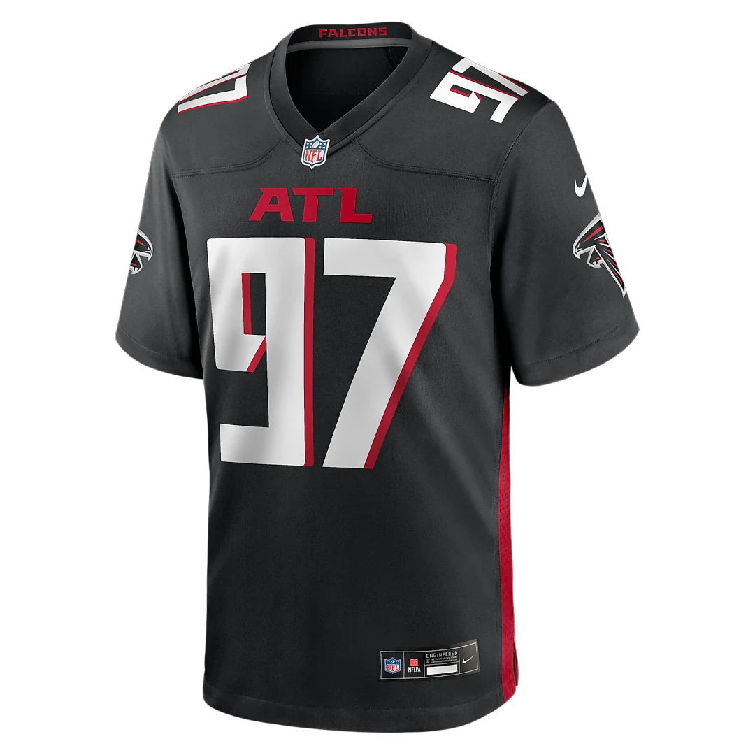 Zennovawear Grady Jarrett Atlanta Falcons Game Player Jersey - Black