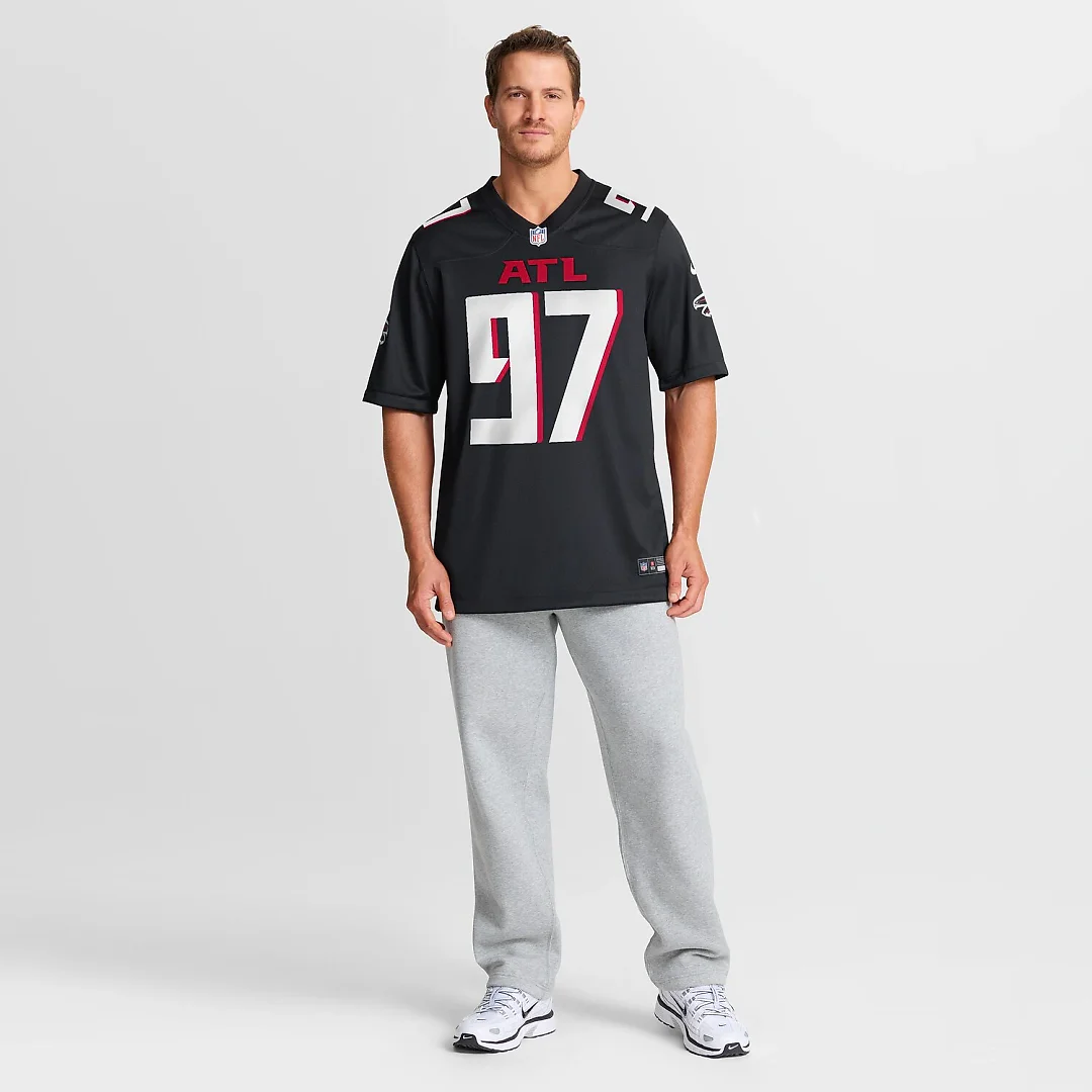 Zennovawear Grady Jarrett Atlanta Falcons Game Player Jersey - Black