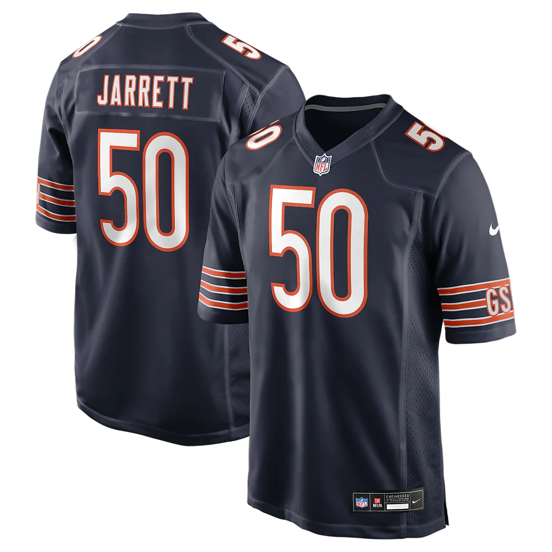 Zennovawear Grady Jarrett Chicago Bears Team Game Jersey - Navy