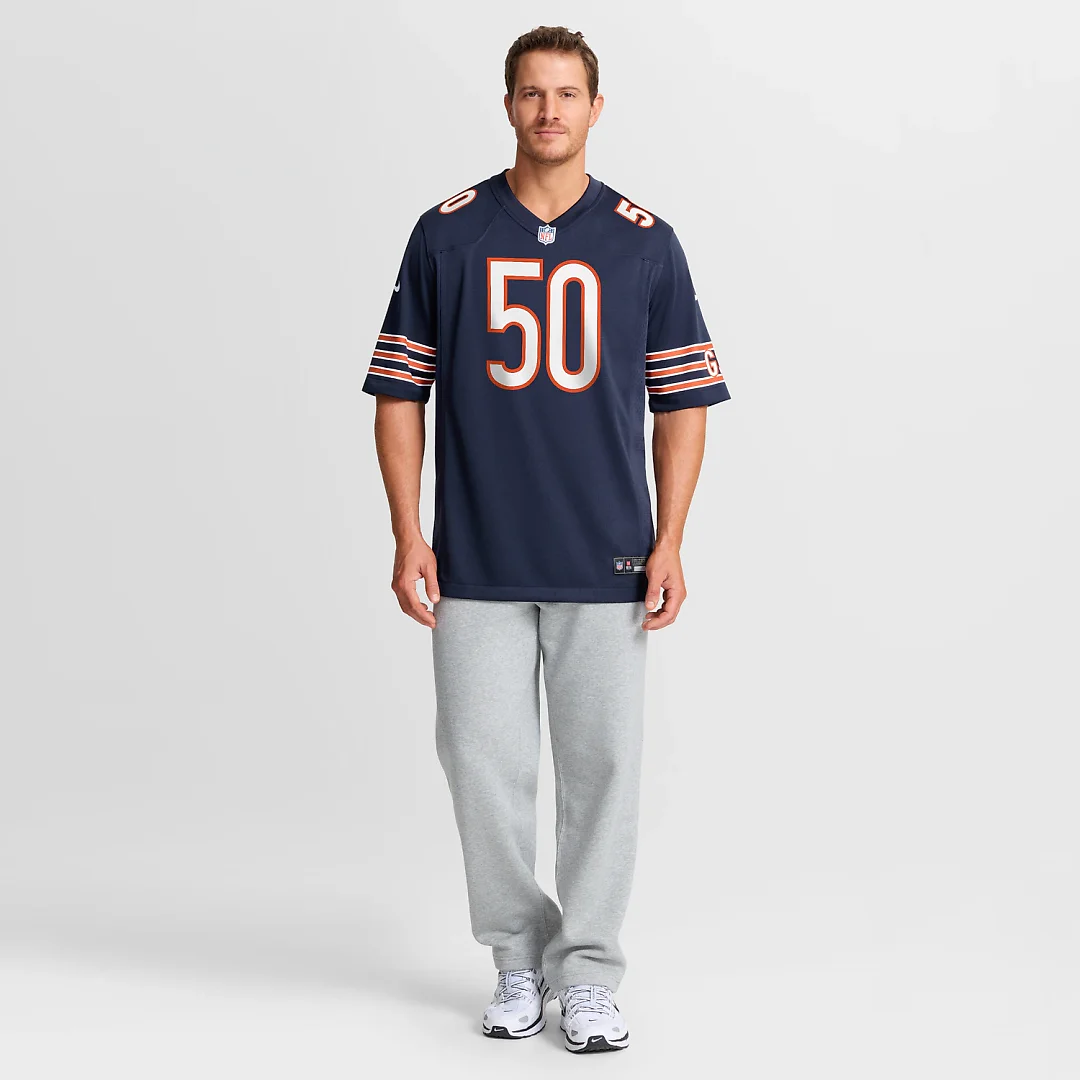Zennovawear Grady Jarrett Chicago Bears Team Game Jersey - Navy