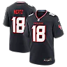 Zennovawear Graham Mertz Houston Texans Team Game Jersey - Navy