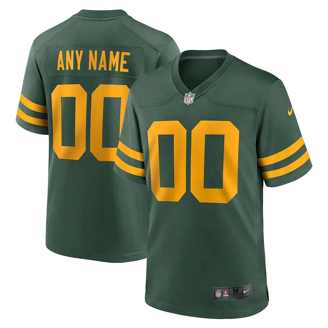 Zennovawear Green Bay Packers Alternate Custom Jersey - Green