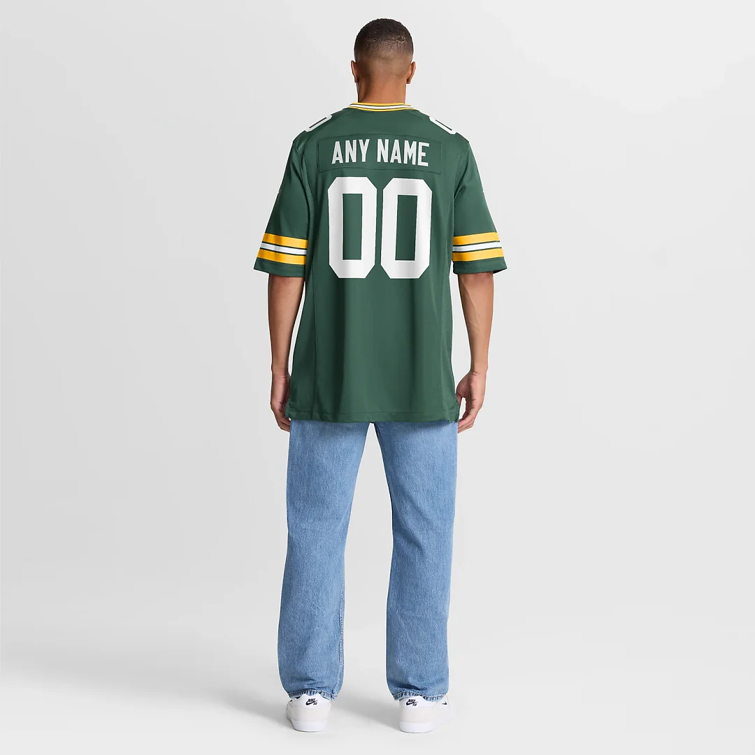 Zennovawear Green Bay Packers Custom Game Jersey - Green