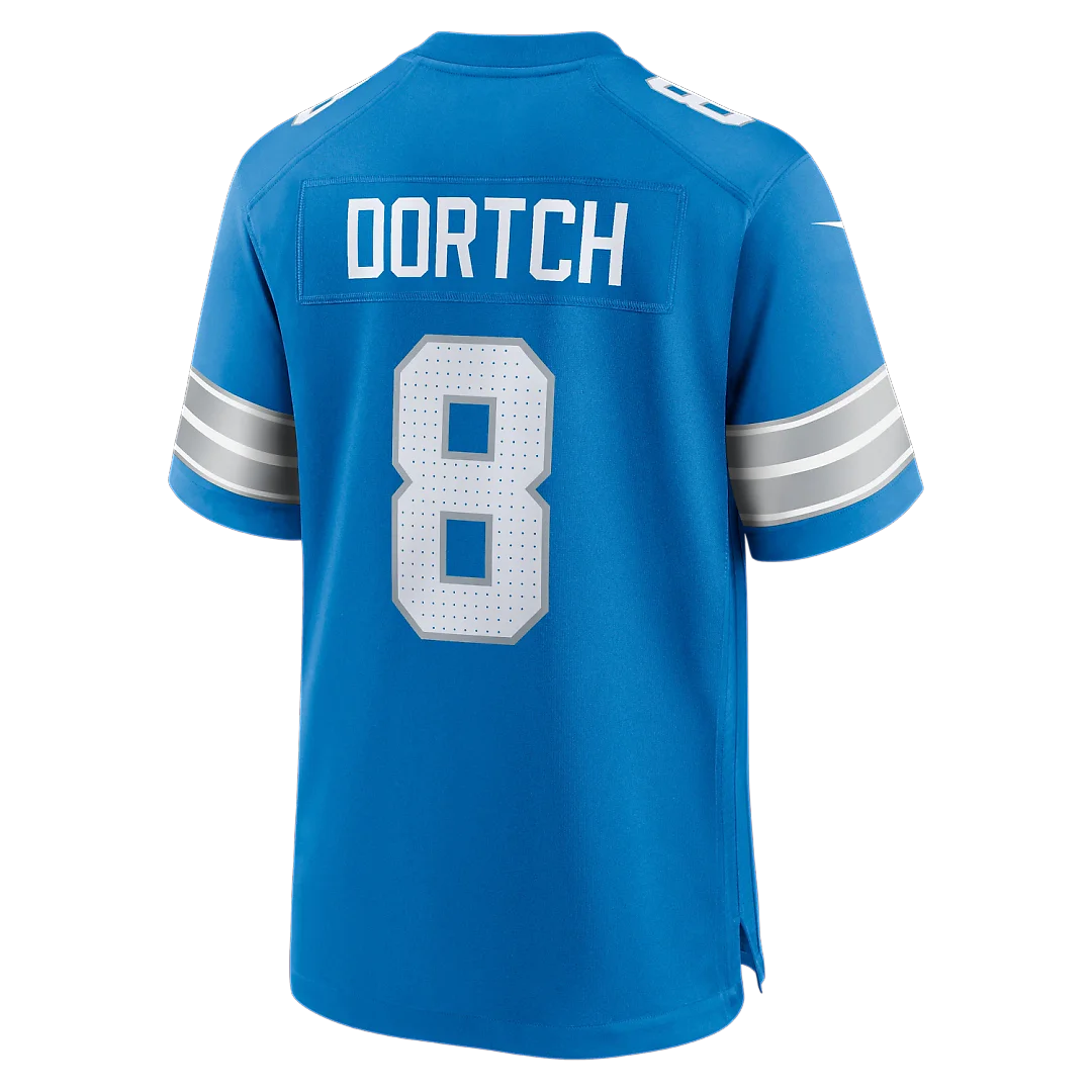 Zennovawear Greg Dortch Detroit Lions Team Game Jersey - Blue