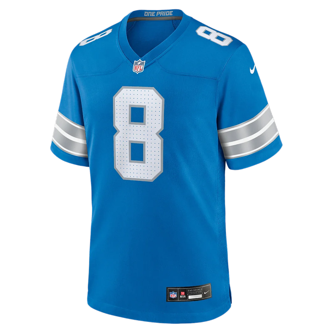 Zennovawear Greg Dortch Detroit Lions Team Game Jersey - Blue