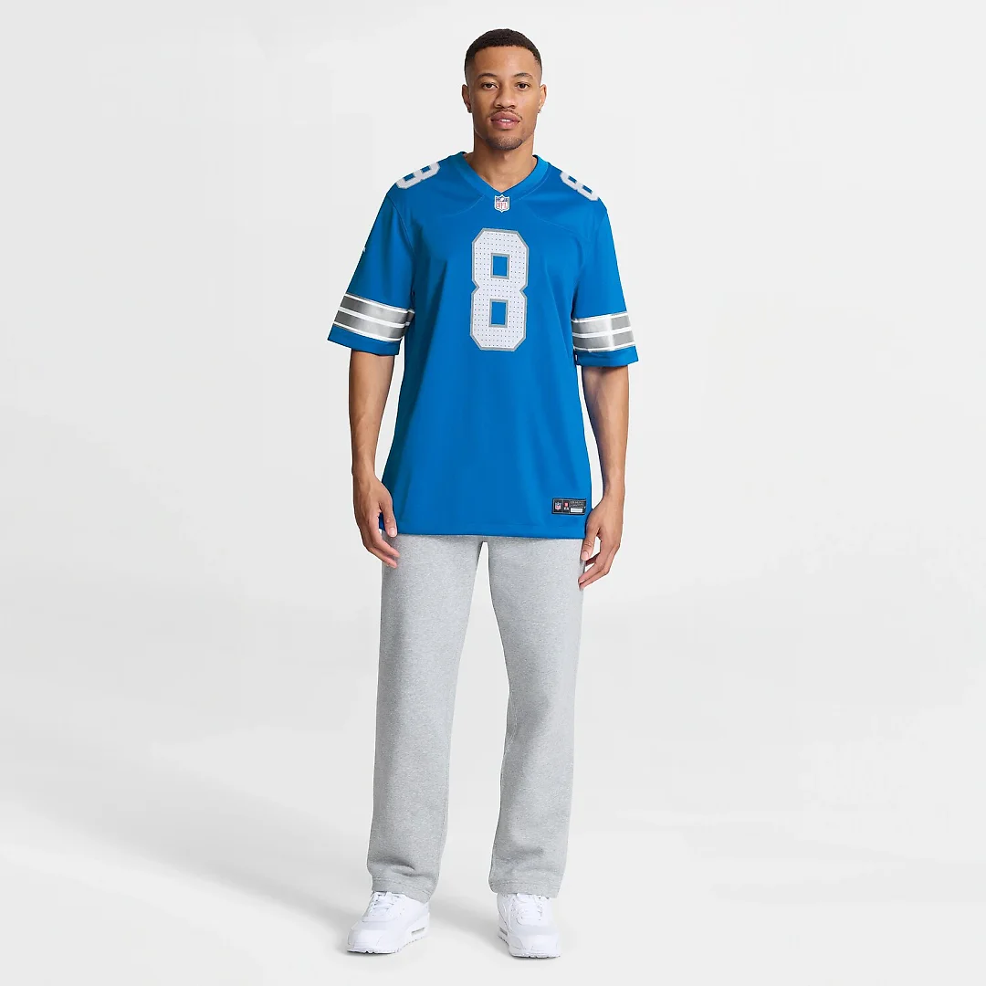 Zennovawear Greg Dortch Detroit Lions Team Game Jersey - Blue