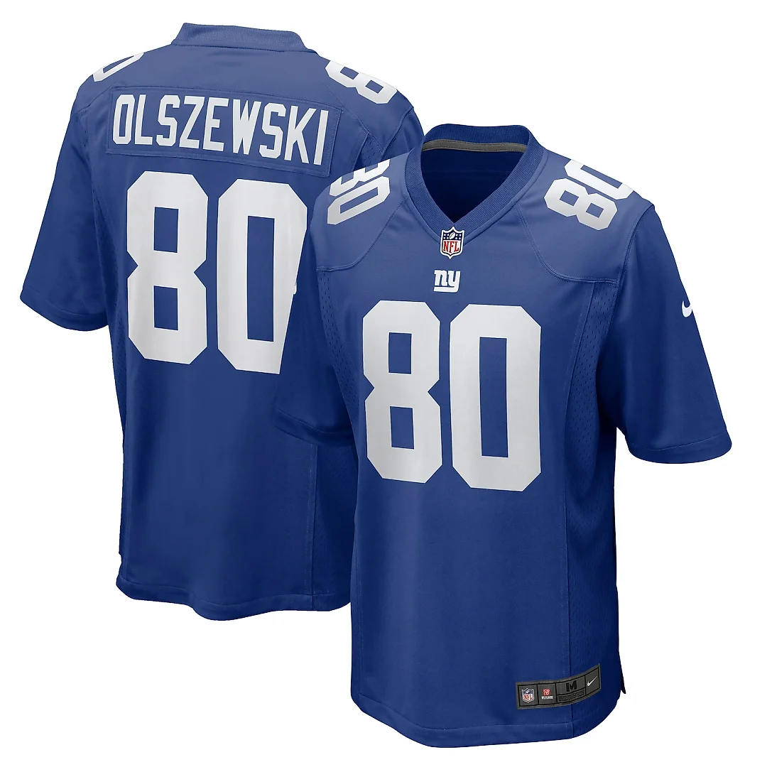 Zennovawear Gunner Olszewski New York Giants Team Game Jersey - Royal