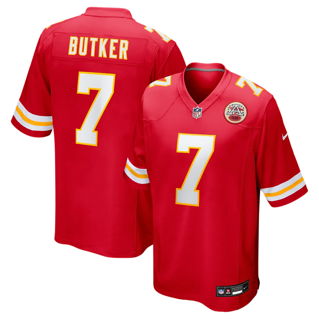 Zennovawear Harrison Butker Kansas City Chiefs Game Jersey - Red