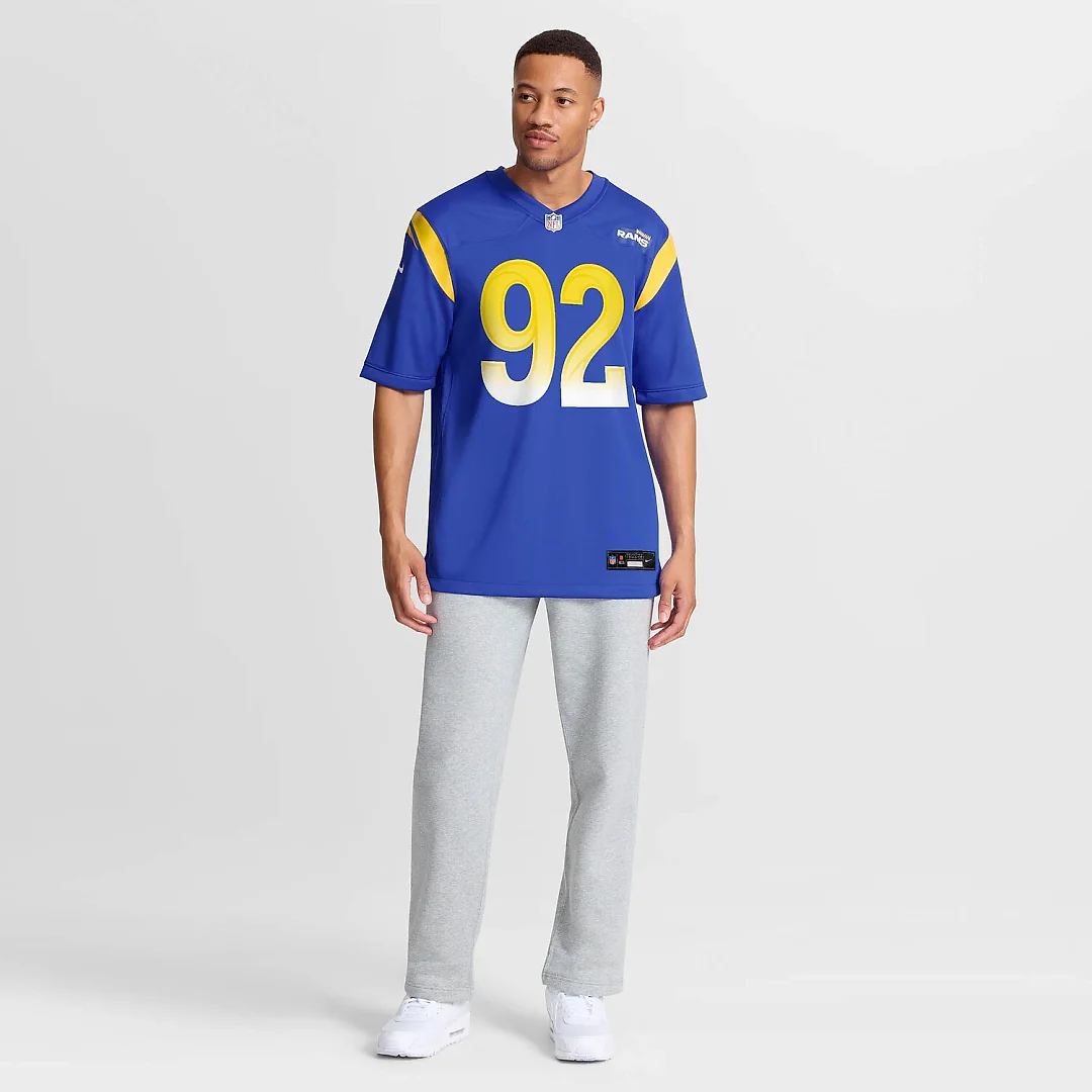 Zennovawear Harrison Mevis Los Angeles Rams Team Game Jersey - Royal