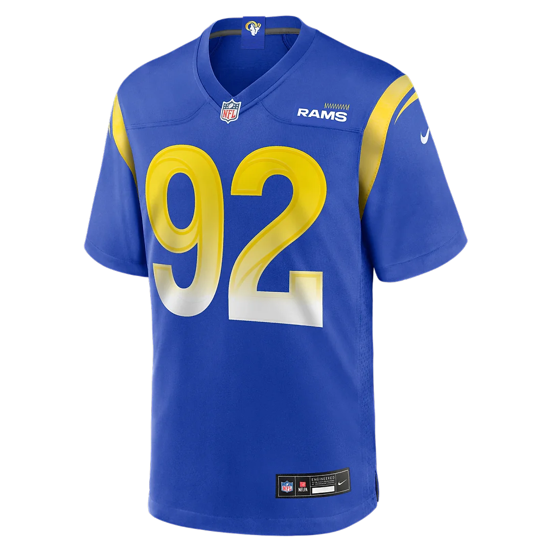Zennovawear Harrison Mevis Los Angeles Rams Team Game Jersey - Royal