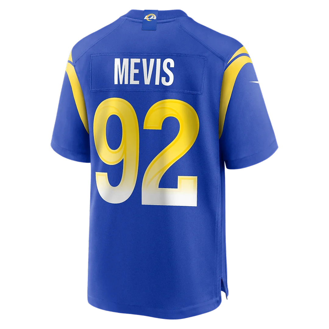 Zennovawear Harrison Mevis Los Angeles Rams Team Game Jersey - Royal