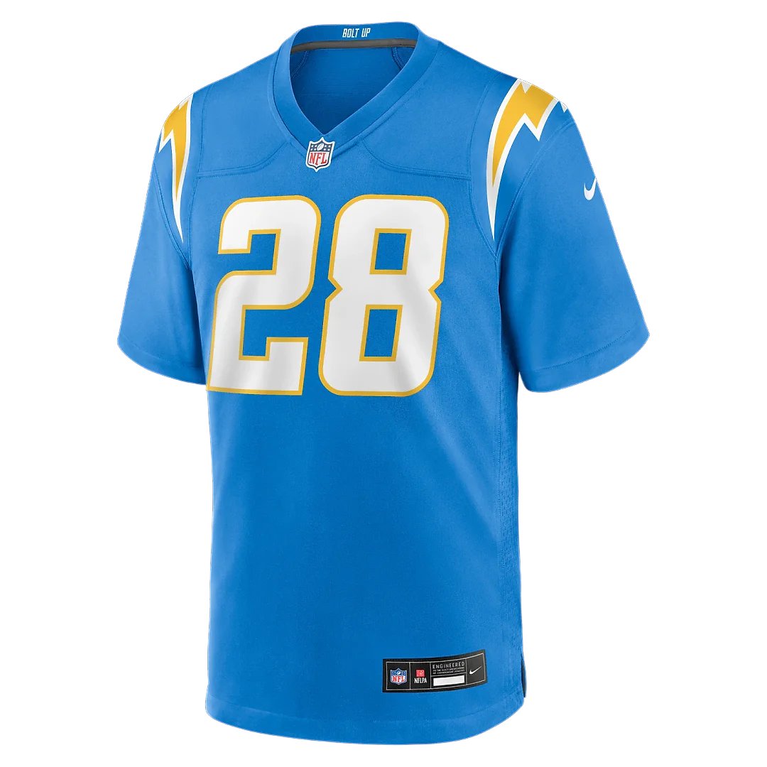Zennovawear Hassan Haskins Los Angeles Chargers Team Game Jersey - Powder Blue