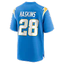 Zennovawear Hassan Haskins Los Angeles Chargers Team Game Jersey - Powder Blue