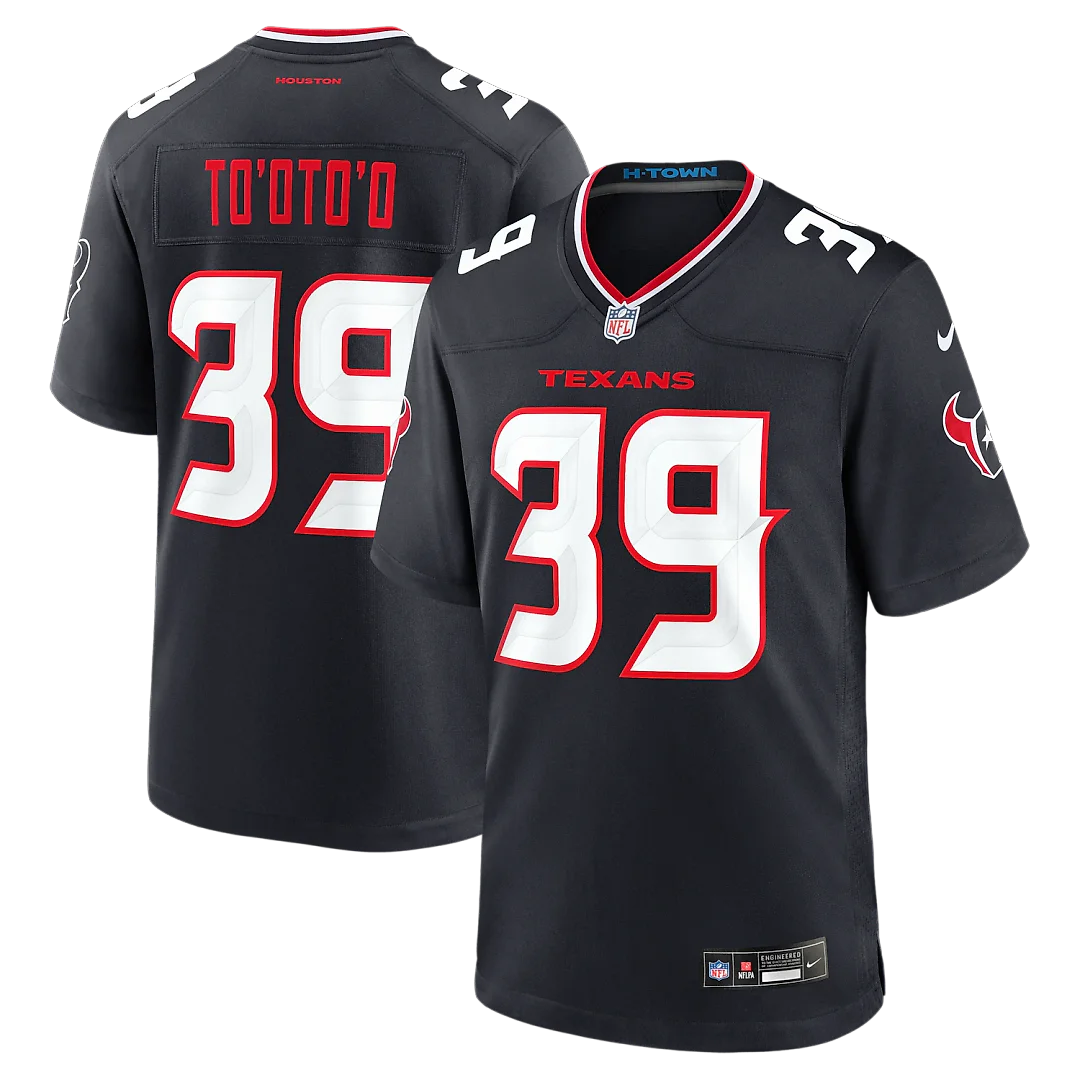 Zennovawear Henry To'oto'o Houston Texans Team Game Jersey - Navy
