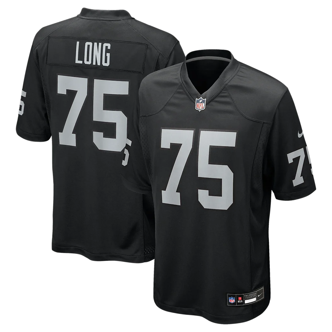 Zennovawear Howie Long Las Vegas Raiders Game Retired Player Jersey - Black