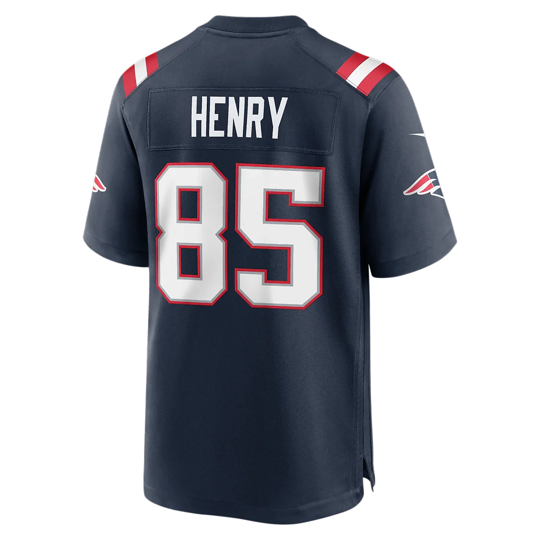 Zennovawear Hunter Henry New England Patriots Team Game Jersey - Navy