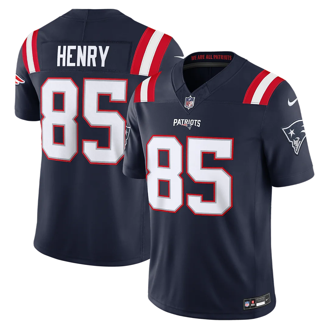 Zennovawear Hunter Henry New England Patriots Team Vapor FUSE. Stitched Limited Jersey - Navy