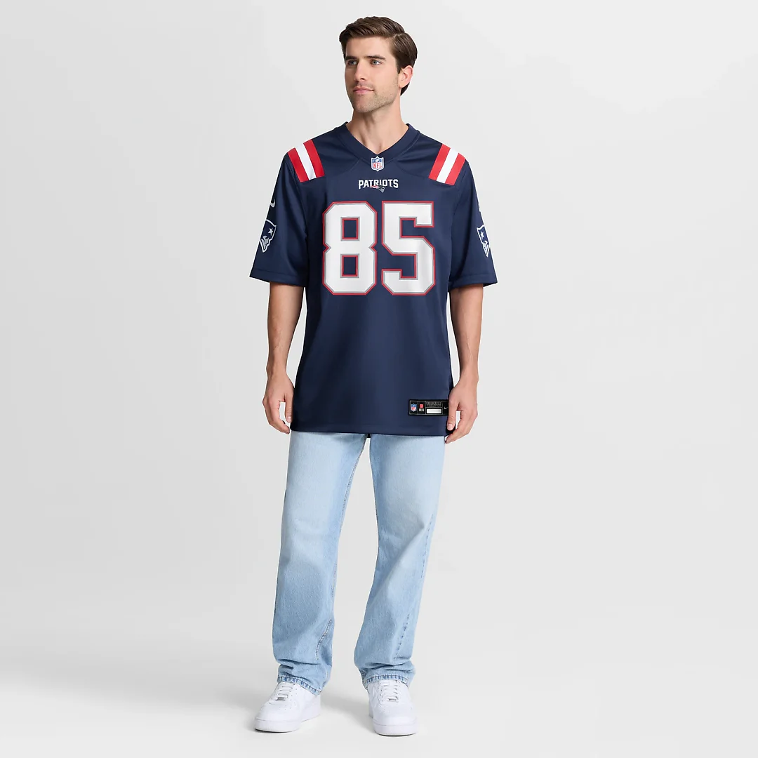 Zennovawear Hunter Henry New England Patriots Team Game Jersey - Navy