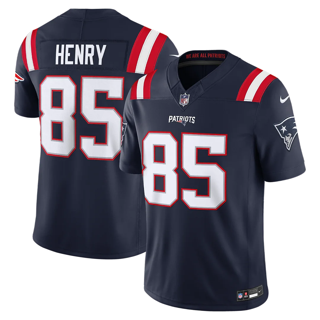 Zennovawear Hunter Henry New England Patriots Team Vapor FUSE. Stitched Limited Jersey - Navy