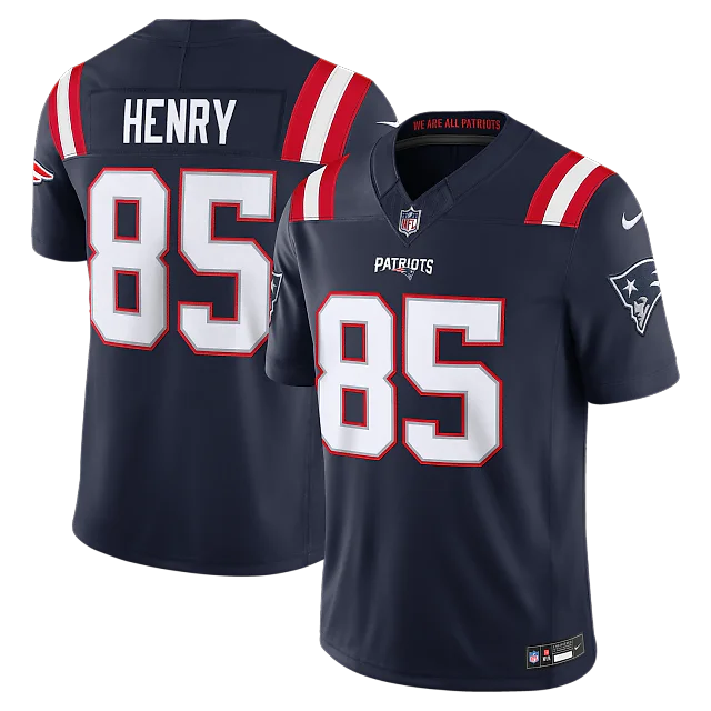Zennovawear Hunter Henry New England Patriots Team Vapor FUSE. Stitched Limited Jersey - Navy