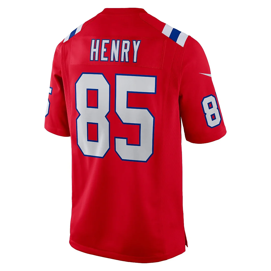 Zennovawear Hunter Henry New England Patriots Game Alternate Jersey - Red