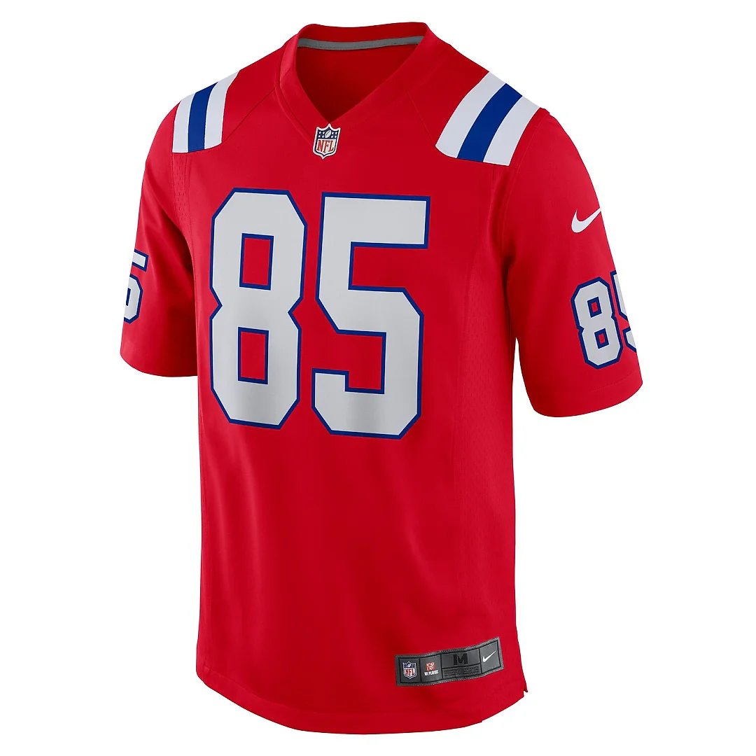 Zennovawear Hunter Henry New England Patriots Game Alternate Jersey - Red