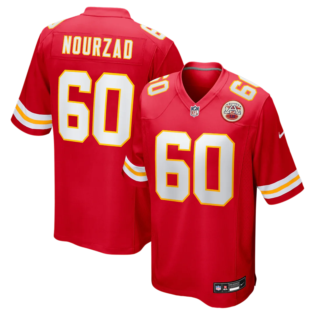 Zennovawear Hunter Nourzad Kansas City Chiefs Game Jersey - Red