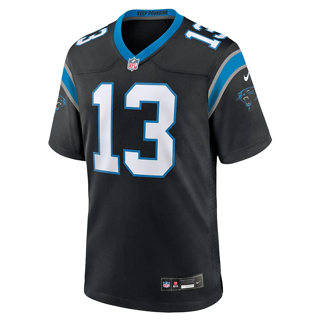 Zennovawear Hunter Renfrow Carolina Panthers Team Game Jersey - Black