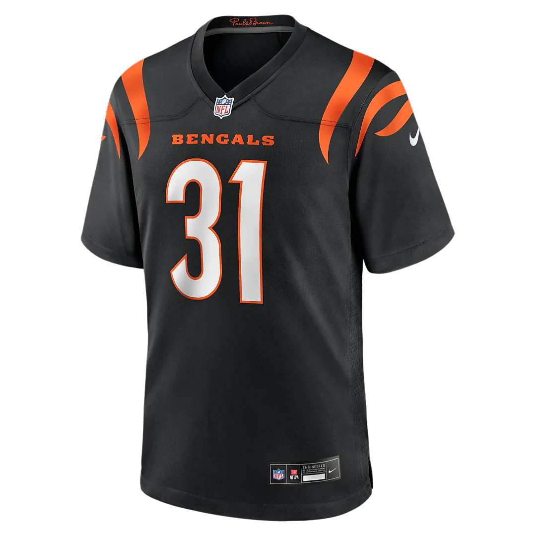 Zennovawear Ickey Woods Cincinnati Bengals Retired Player Game Jersey - Black